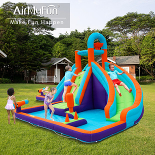 Airmyfun Kidsren's Inflatable Slide Pool Inflatable Slide Indoor Household Small Outdoor Inflatable Castle Slide