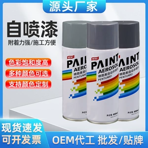 400ml Gray Self-Painting Hand-Operated Automatic Car Metal Anti-Rust Wall Furniture Wood Waterproof Paint Wholesale