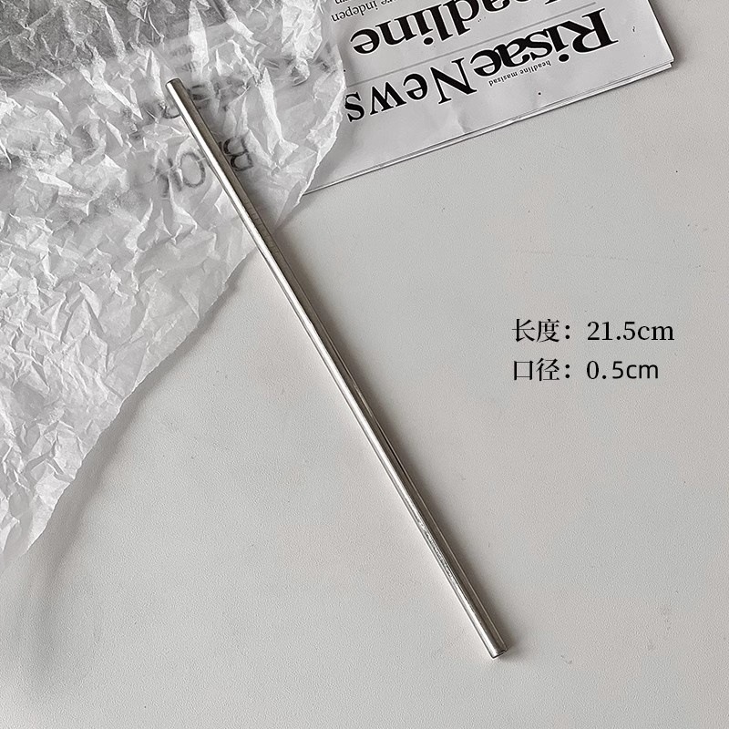Combinación de paja de vidrio transparente resistente al frío y al calor no desechable jugo de leche paja de leche té conjunto de tubería de bebida transparente