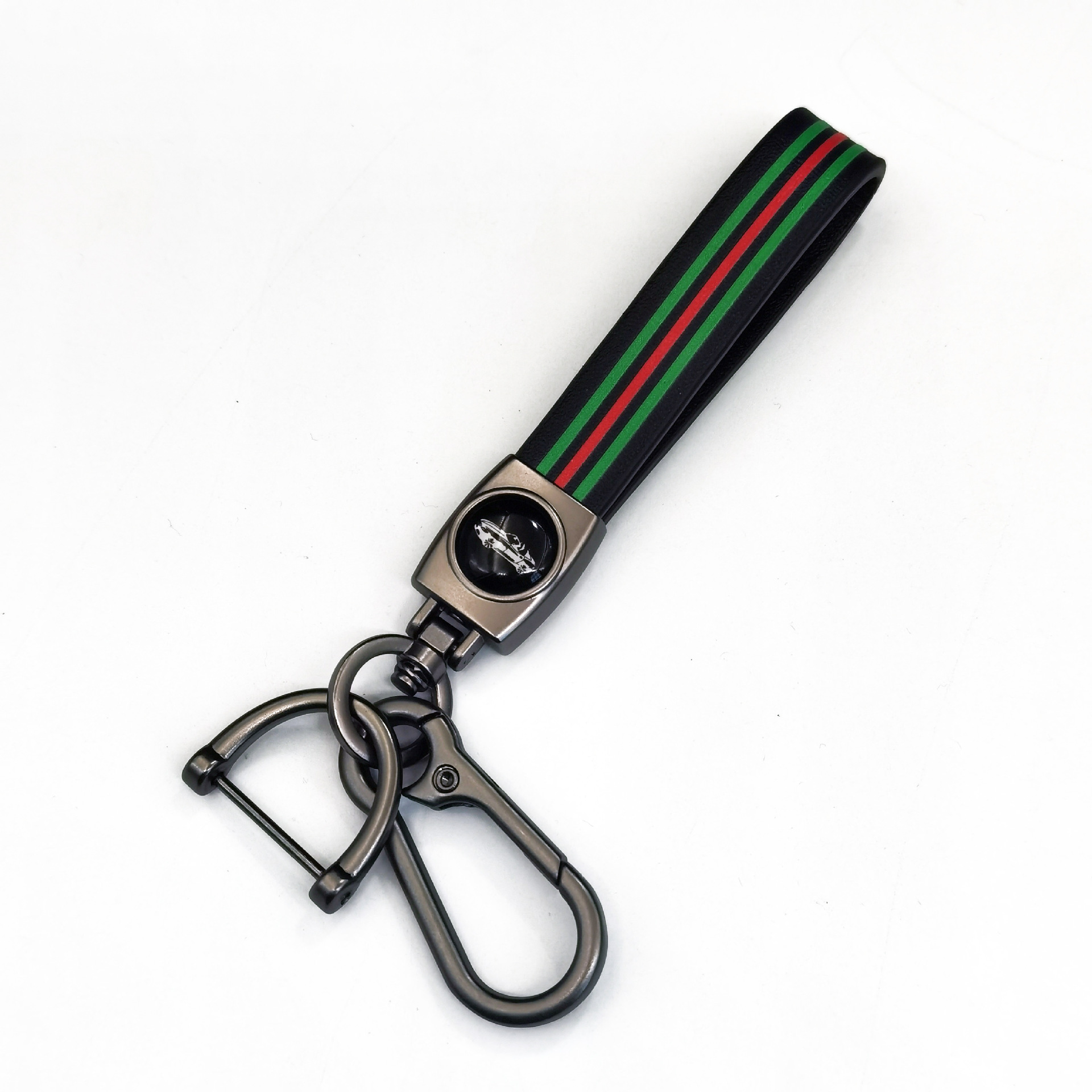 Keychain de piel de cordero transfronteriza logotipo de automóvil llavero de negocios hombre llavero colgante fábrica al por mayor