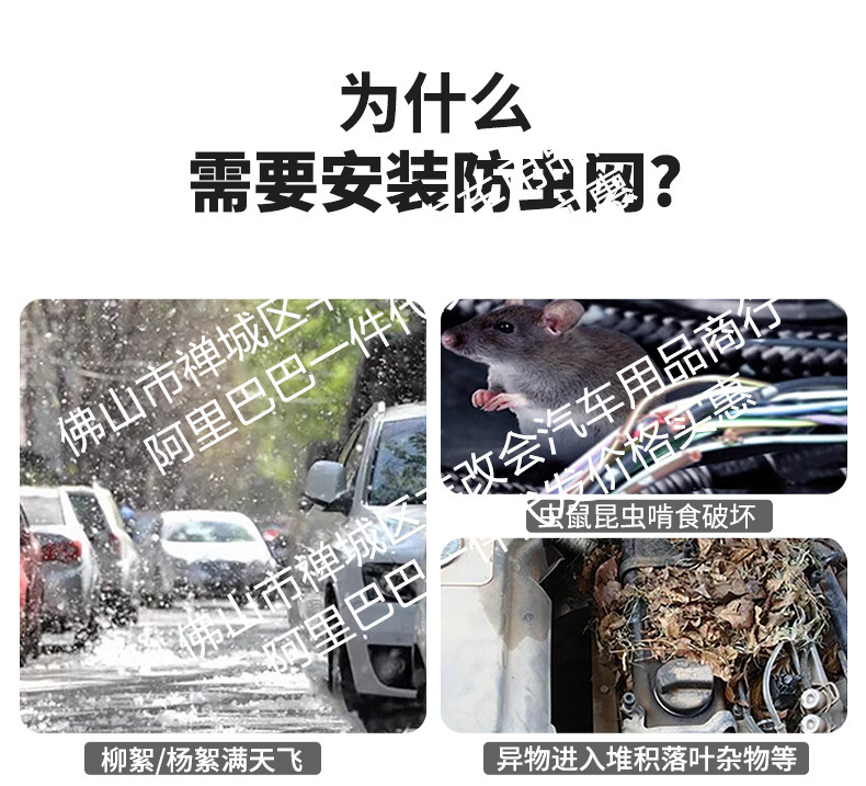 Suitable for Leapmotor D99 pure electric version/rechargeable version, integrated welded car insect-proof mesh, special accessory for the front grille