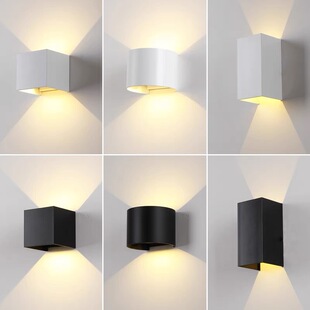 Cross-border Modern Simple Outdoor Waterproof Wall Lamp Villa Exterior Wall Courtyard Double Spotlight Away Bedside Decorative Lamp