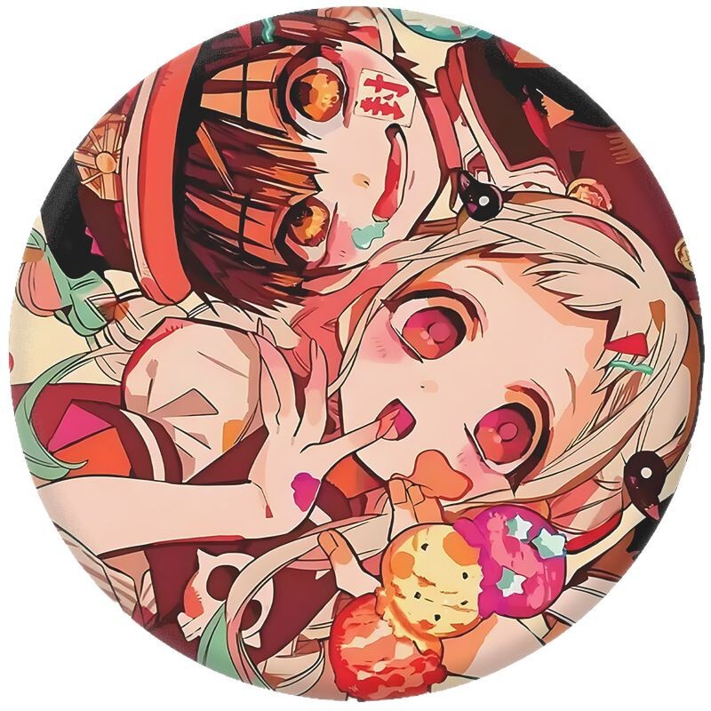 日漫地縛少年花子君第二期バッジブリキ鏡キーホルダー5.8cm|undefined
