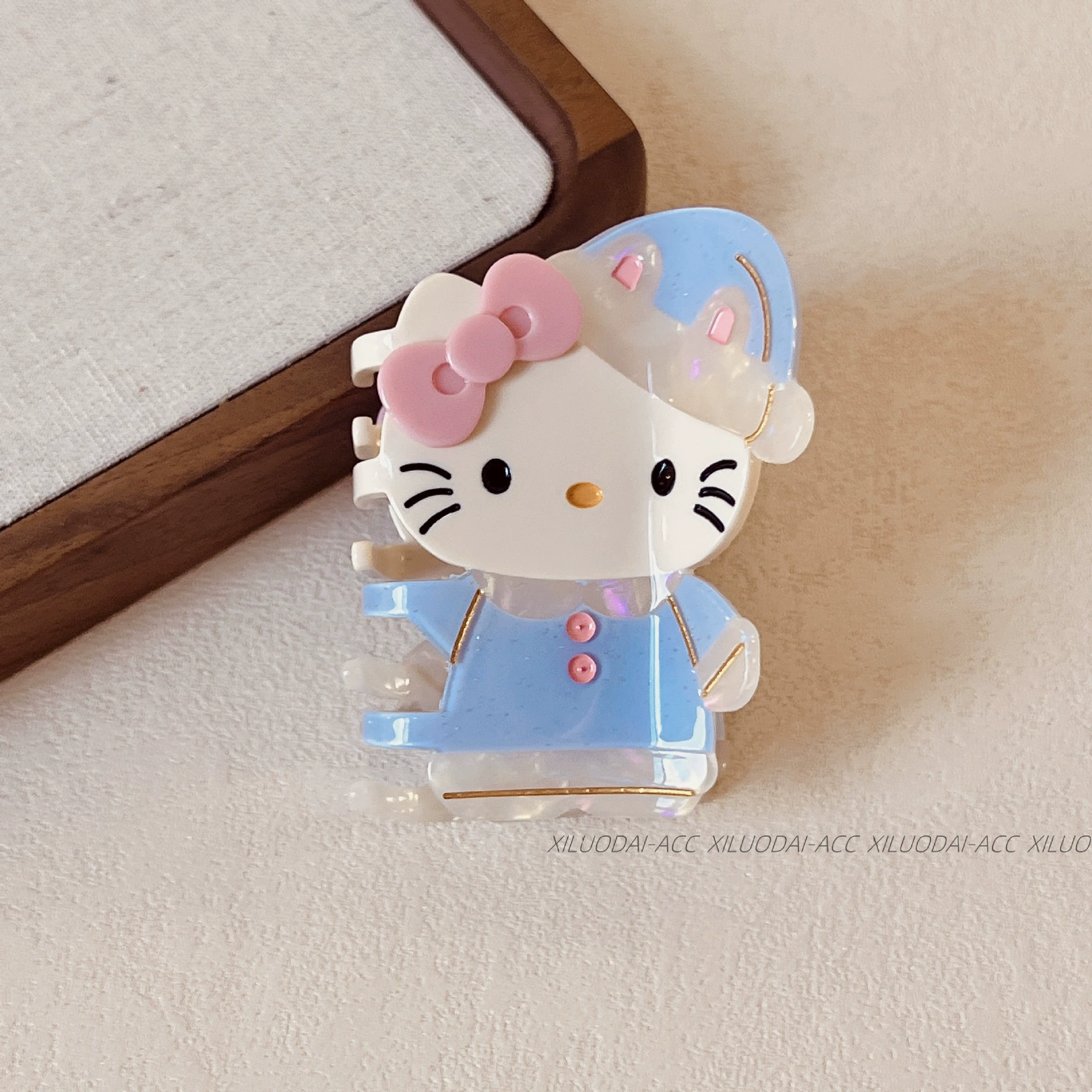 Hello Kitty, Hello Kitty, милая заколка-краб, мультяшная акула, аксессуар для волос, новая коллекция