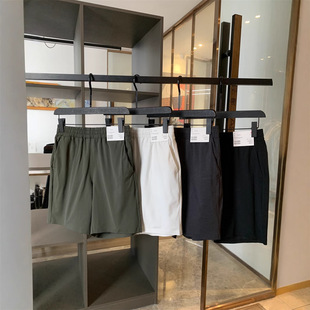 Japanese Style! 2025 Sweat-Wicking Elastic Quick-Dry Elastic Waist Sports American Straight-Leg Five-Point Casual Shorts for Men