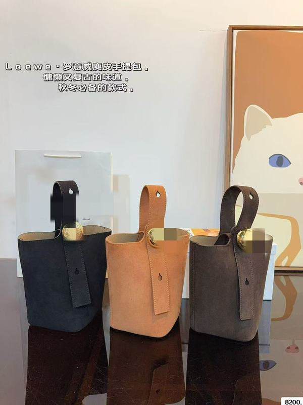 L意威24新款女士Mini Pebble牛皮单肩水桶手提包高品质供跨境|undefined