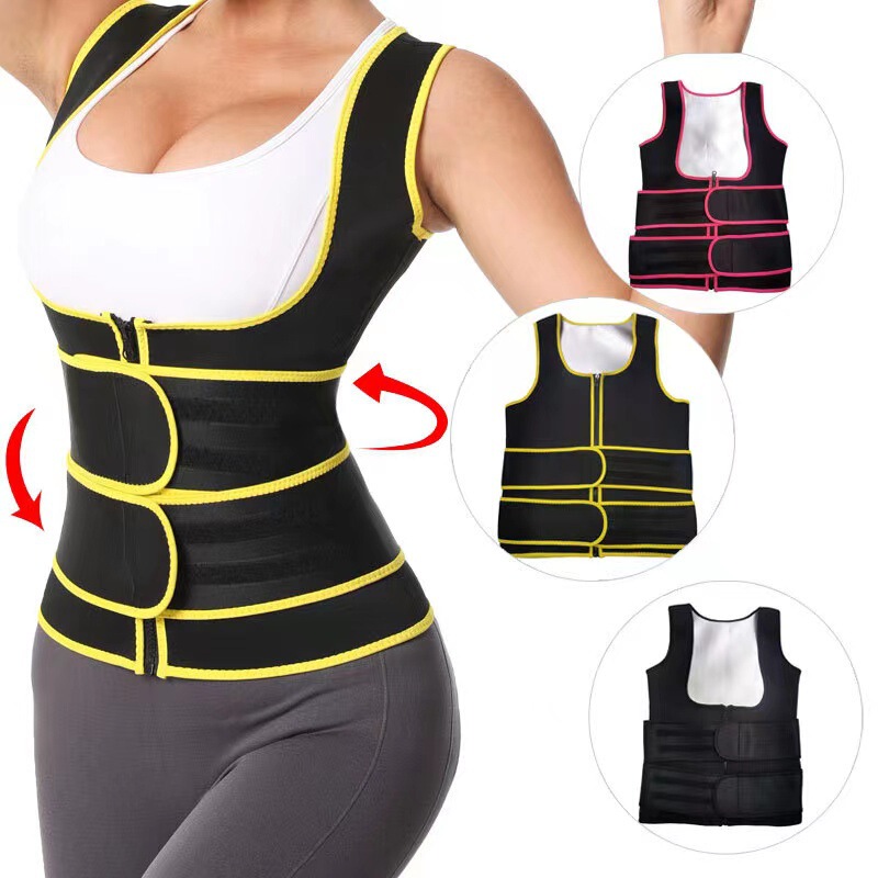 Women waist trainer neoprene shapewear sauna vest slim trimmer sportswear corset