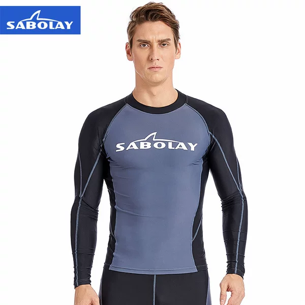 Ready-Made New Cross-Border Outdoor Sports Tight-Fitting Quick-Drying Wetsuit Long-Sleeved Split Swimsuit Men's Surfing Suit