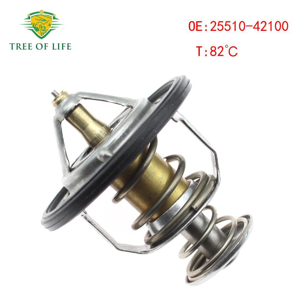 25510 - 42100 para el termostato automático de refrigerante del motor moderno de 82 °C
