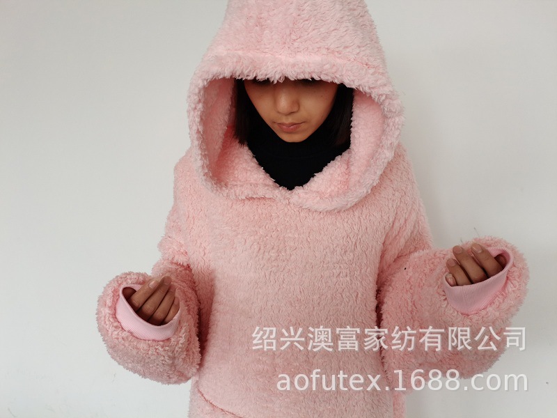 长毛绒加长款浅粉5