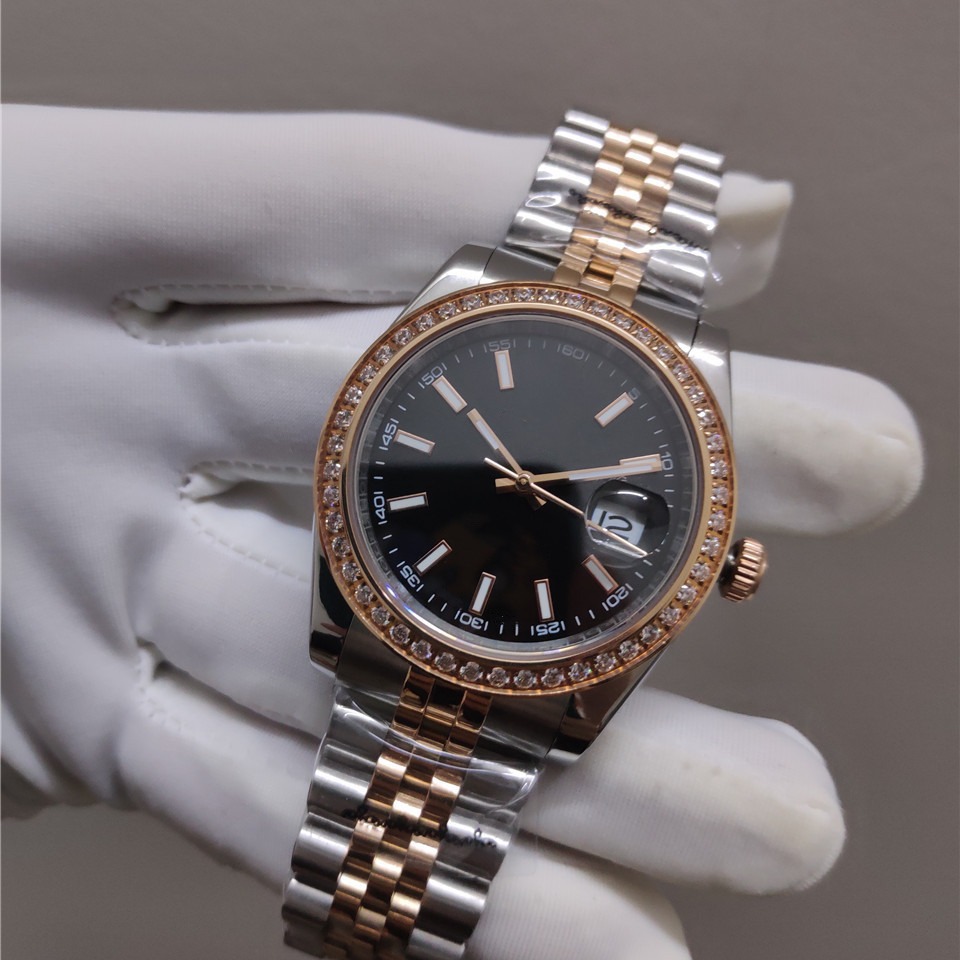 Lao brand luxury brand watches 36MM women's gold black engraved fashion beautiful automatic mechanical watches wholesale