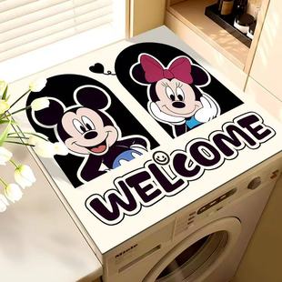 Temu Hot Selling Cartoon Mickey Mickey Mouse Household New Diatom Mud Washing Machine Water-Absorbent Dirt-Resistant Dust-Proof Mat Wholesale