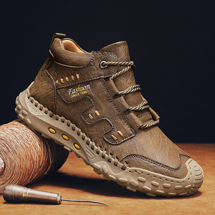Foreign trade export to Italy big brand original single tail order withdraw cabinet tail goods high-end leather Martin boots men's high-top overalls boots