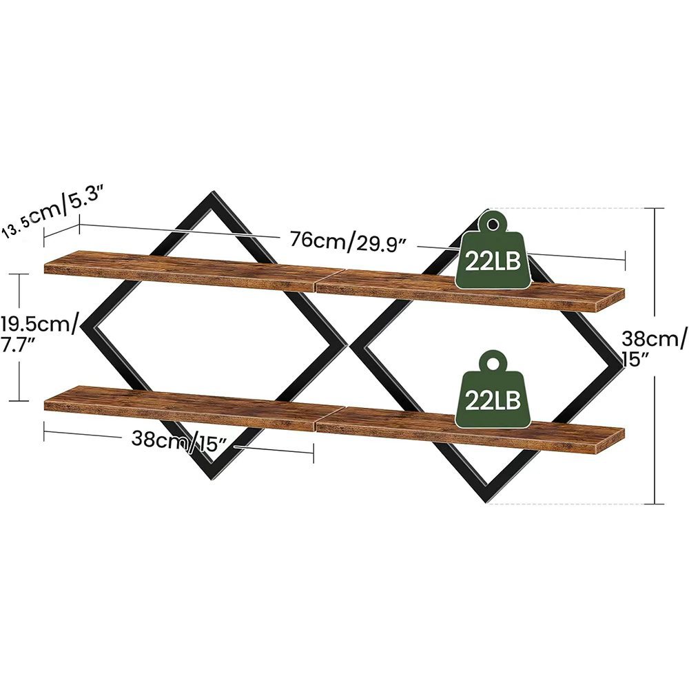 Estantes de pared de madera transfronterizos en el punto de fondo de pared de sala de estar vasos decorativos estantes de almacenamiento de artículos domésticos