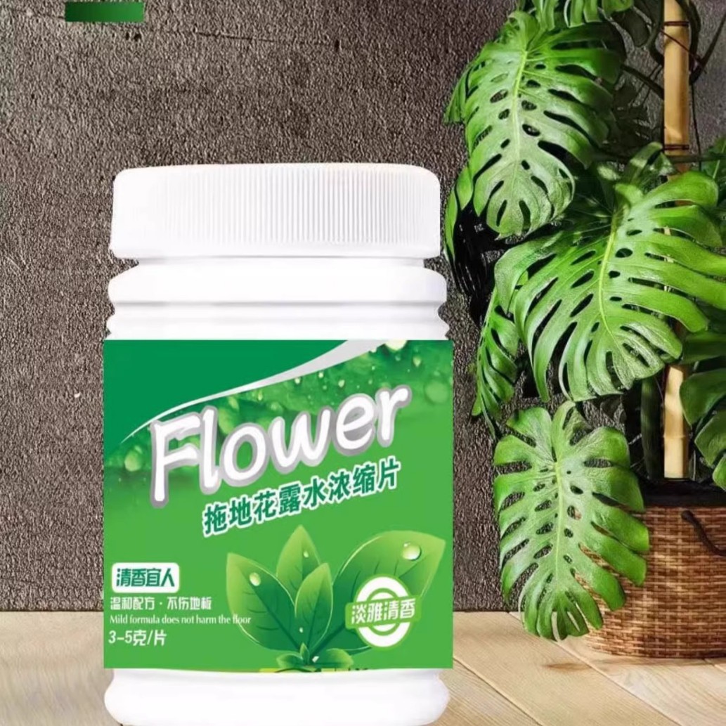 Tabletas Efervescentes Limpiadoras de Pisos, Limpiador con Fragancia Floral para el Hogar