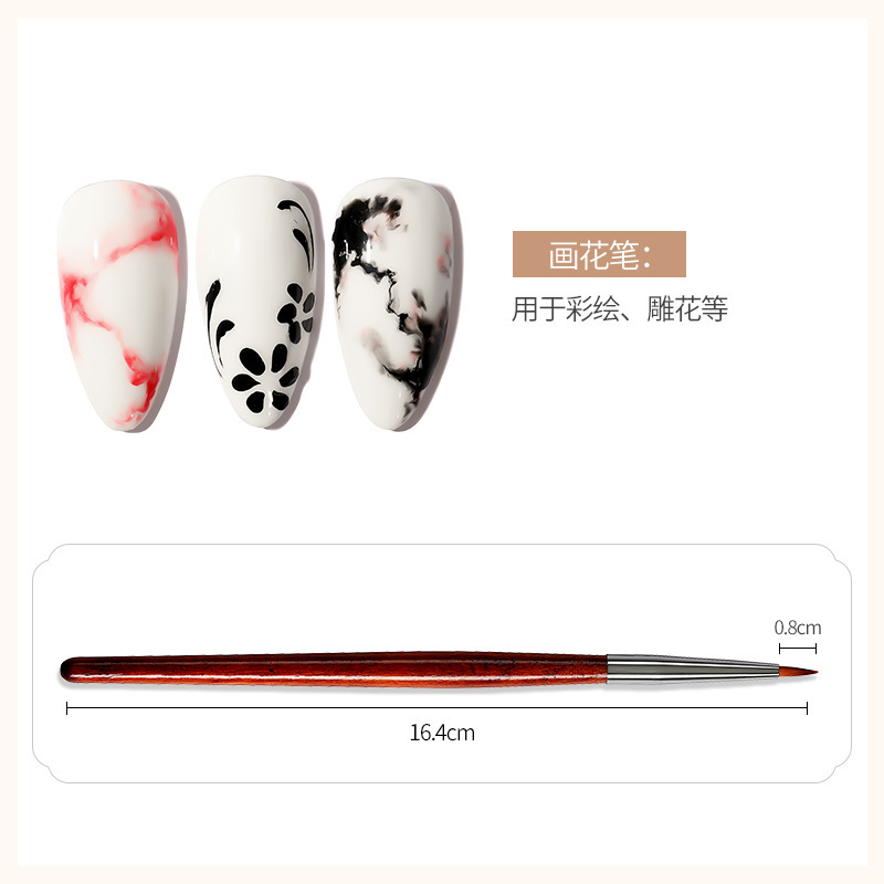Pincel de fototerapia de uñas pincel de pintura profesional pincel de fototerapia de uñas pincel de dibujo pincel de escaneo de pincel francés pincel de escaneo mayorista