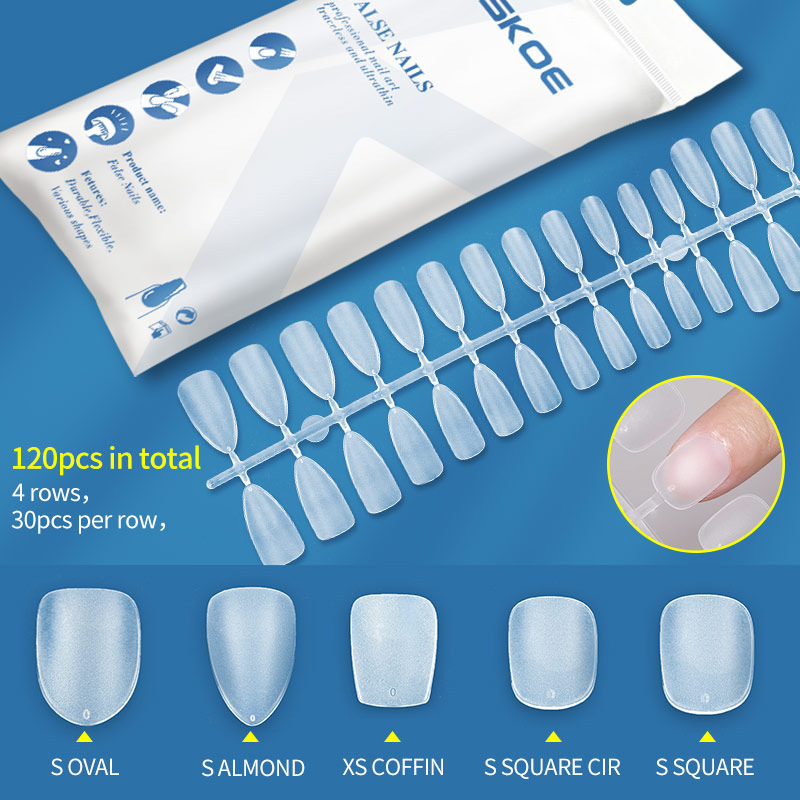 KOSKOE Cross-border Nail Art Division Code Wear Special Nail Pieces Short Half-stick Full-stick Ultra-thin and Traceless Frosted Nail Pieces KOSKOE Cross-border Nail Art Division Code Wear Special Nail Pieces Short Half-stick Full-stick Ultra-thin and Traceless Frosted Nail Pieces