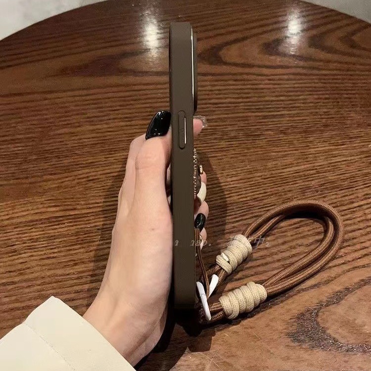 Retro Luna pit patrón Mickey para iPhone14/15proMax lanyard 12/13 Apple 15 teléfono caso nuevo