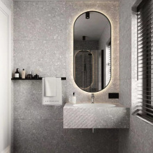 拉米娜水磨石灰岩板1200*2700*5MM大规格浴室墙面瓷砖