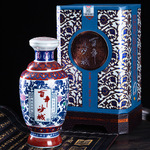 沙城老窖百年蓝瓷花浓香型白酒纯粮酒送礼38度500ml