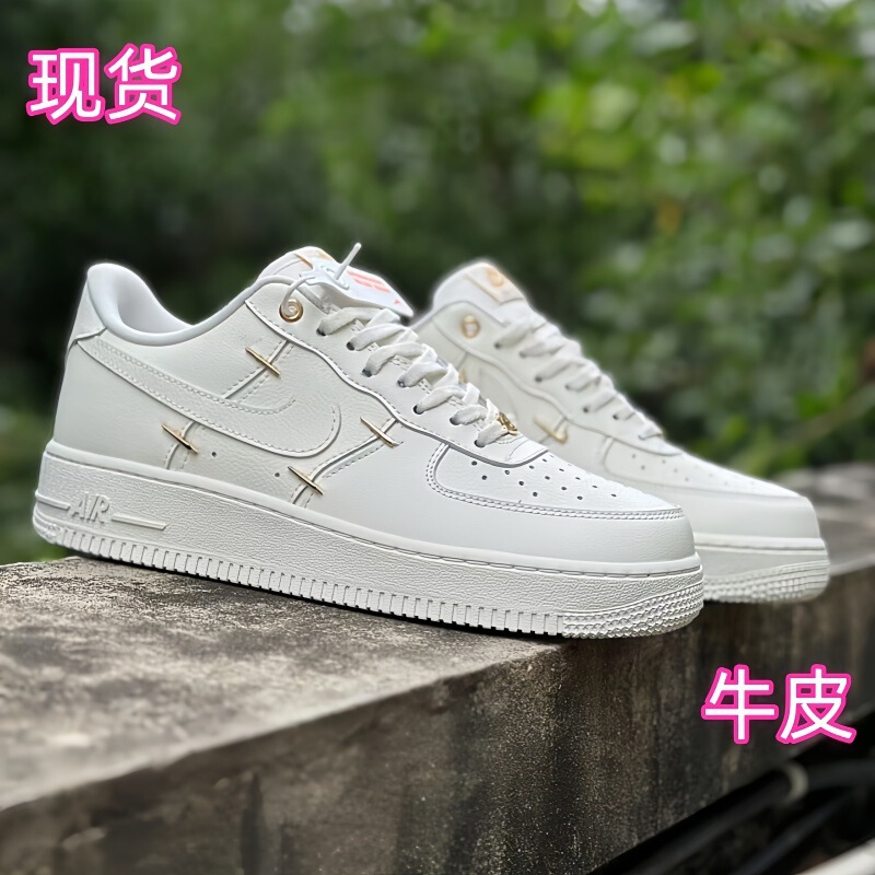 2025 New Putian Pure Original Air Force One Four Small Hook Genuine Leather Men's Shoes Women's Shoes Men's Summer Women's Summer Air Cushion Soft 2025 New Putian Pure Original Air Force One Four Small Hook Genuine Leather Men's Shoes Women's Shoes Men's Summer Women's Summer Air Cushion Soft