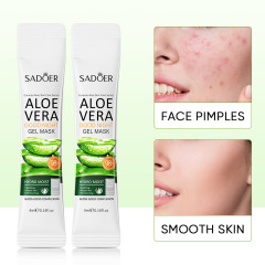 SADOER Aloe Good Night Freezing Mask for Hydration, Moisturization, and Skin Repair - Aloe-infused, Wash-off-Free Facial Mask for Cross-border Sales