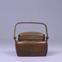 全铜手炉铜香炉苏工家用室内复古盘香炉檀香沉香茶道薰香炉摆件