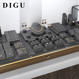 Degu Jewelry Display Rack Necklace Bracelet Ring Set Table Jewelry Display Rack Jewelry Display Props Flat Counter
