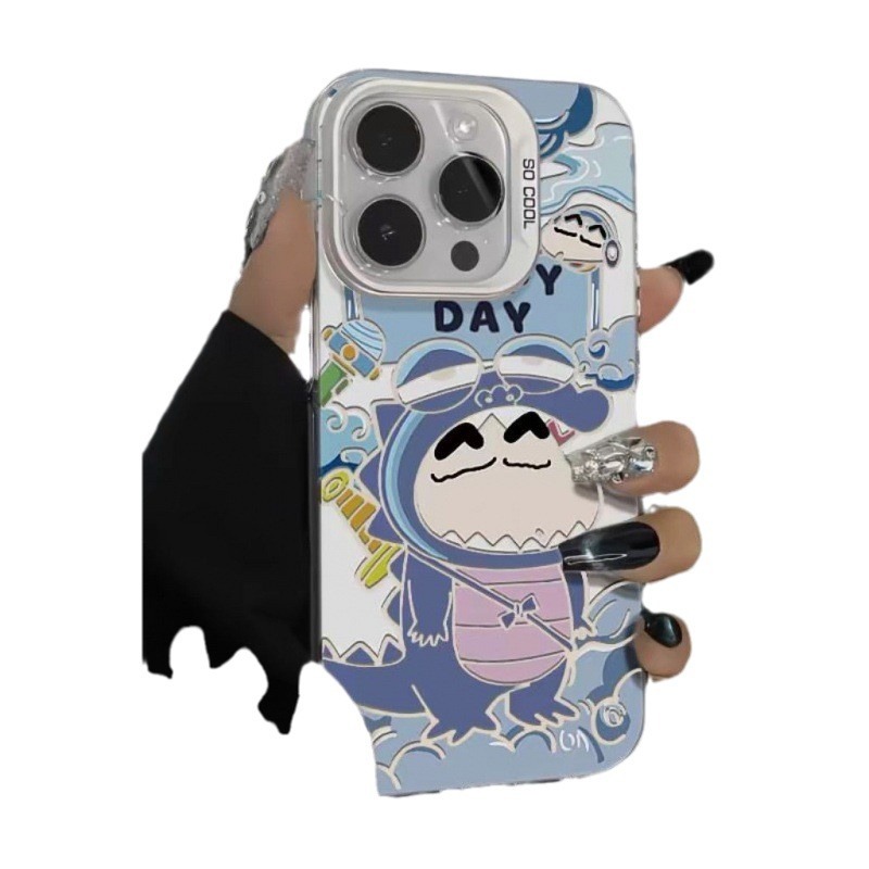 アニメ恐竜しんちゃんアップル12携帯ケースiPhone13promax新商品11/14/15潮金7/8/xs|undefined
