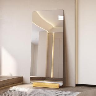 Frameless full-length mirror wall-mounted full-body mirror fitting mirror explosion-proof porch home wall-mounted arched mirror wall-mounted floor mirror
