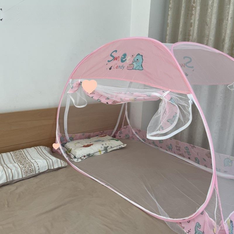 Children's Bed Mosquito Net Yurt Baby Kindergarten Full Bottom Anti-Fall Splicing Bed Small Bed Boy Girl Princess