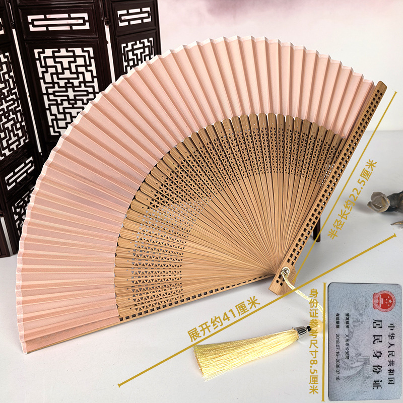 Ventilador antiguo ventilador plegable de verano chino chino cheongsam ventilador plegable de bambú artesanía ventilador pequeño ventilador de baile ventilador image 16