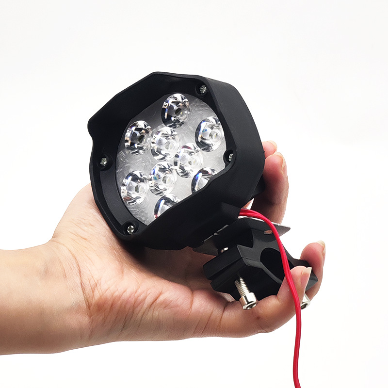 Coche eléctrico motocicleta modificación de la luz externa súper brillante bicicleta triciclo batería coche faro fuerte luz led proyector