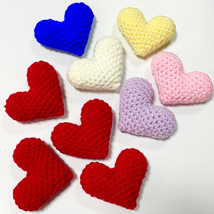 30g Weight Bag Pendant, Keychain Classification 1 Piece Quantity Daily Occasion yarn Material Heart Shape Pattern Unisex Gender Simple Style, Classic Style Style Heart Shape Women's Shoes Yarn 8