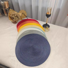 严选pp环保手工编织餐垫 欧美流行隔热垫装饰垫爆款多色可选桌垫