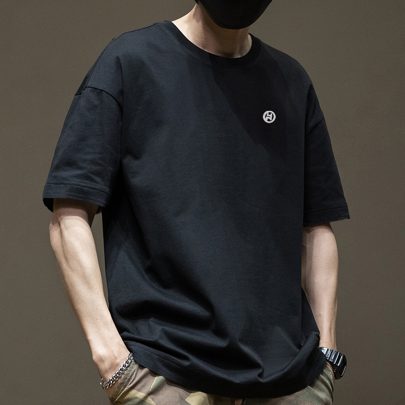 블랙순면반팔-1365