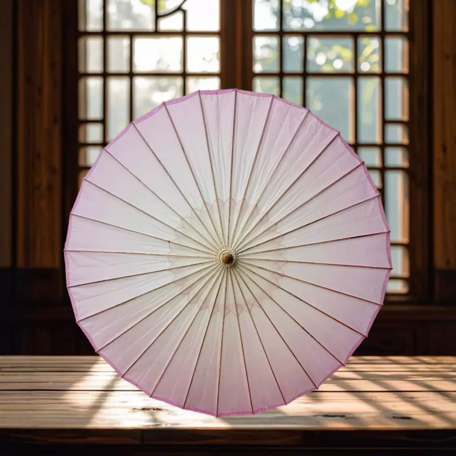 渐变紫古风汉服男女油纸伞防雨遮阳 舞蹈走秀摄影装饰吊顶道具伞