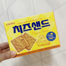 韓國進口克麗安crown濃郁芝士夾心餅干60g方便攜帶獨立小包裝