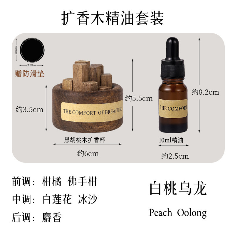 세트 상품 - 블랙 월넛 + 백도 우롱 (10ml 에센셜 오일 포함)