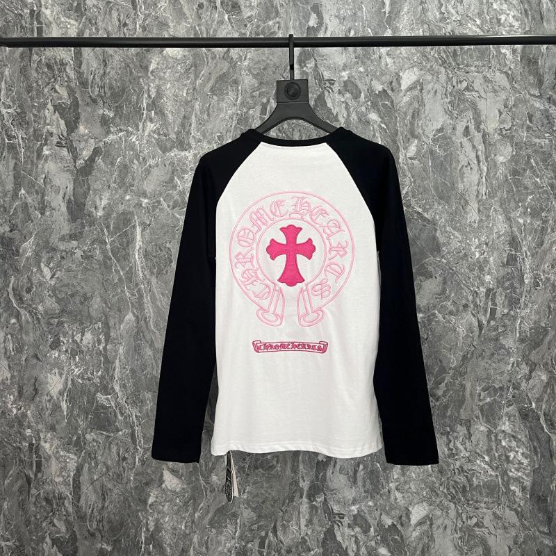 2025クロスボーダートレンディブランドクロウ初春新作ラウンドネック長袖サンスクリットプリント長袖Tシャツスポット卸売|undefined