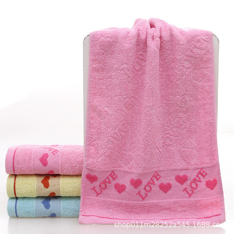 Adult Towel Cotton Soft Absorbent Household Face Wash Face Towel Wedding Gifts for Dupiao Pazi Hospital Advertising Embroidered Characters Adult Towel Cotton Soft Absorbent Household Face Wash Face Towel Wedding Gifts for Dupiao Pazi Hospital Advertising Embroidered Characters