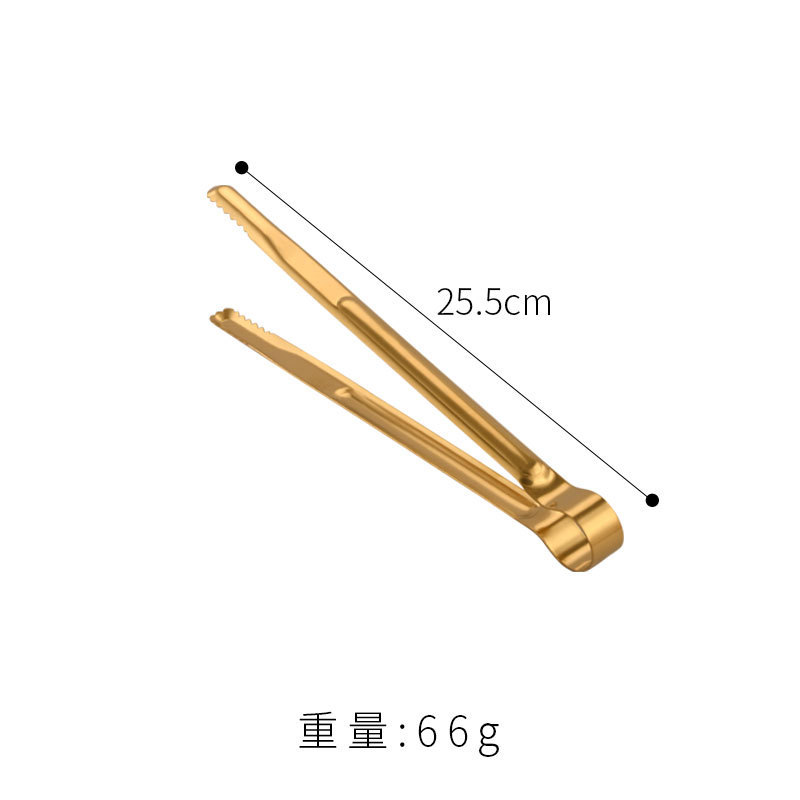 韩式不锈钢烤肉夹加厚加长商用自助餐夹餐厅食物夹面包夹牛排夹子|undefined