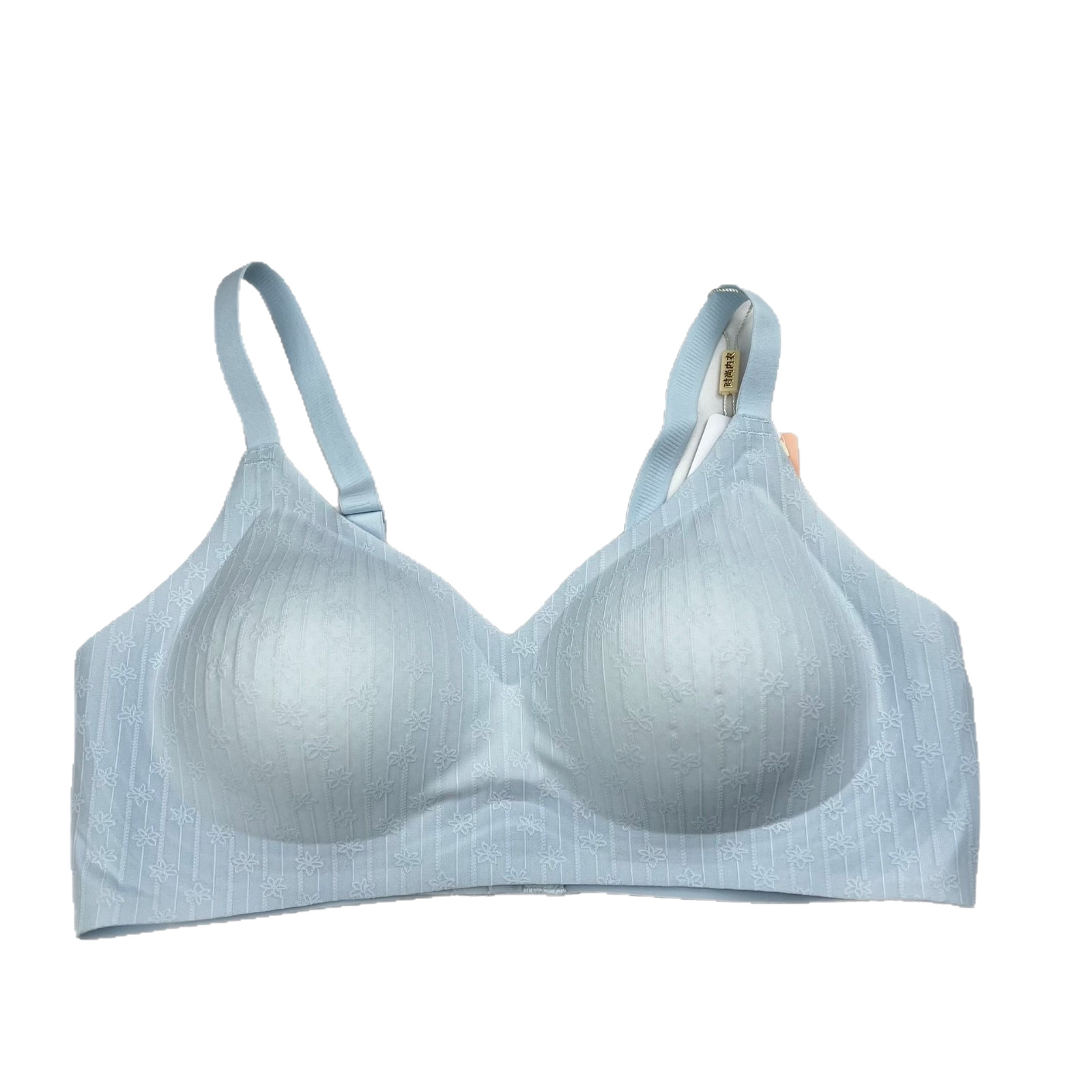 Qianchun Dalan 3372 여성용 풀컵 브라, 작은 가슴을 위한 푸쉬업, 노와이어, 얇은 디자인, 보조 가슴살 보정 브라