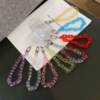 Accessory, advanced phone case, acrylic universal bracelet, strap on a lace, Korean style, high-quality style