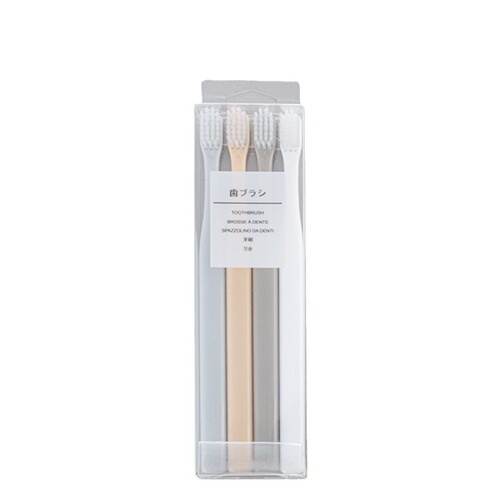 4 boxes of simple Japanese-style soft-bristled adult manual small-head home travel hospitality family macaron toothbrushes