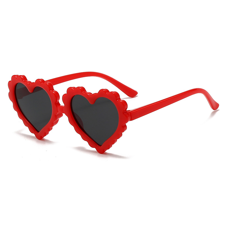 Gafas de Sol Infantiles en Forma de Corazón con Protección UV400 para Protección Solar y Viajes