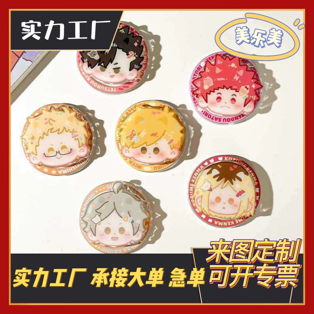 Настольный держатель для телефона в виде милого мультяшного персонажа, акриловый, с воздушной подушкой, на заказ от фабрики