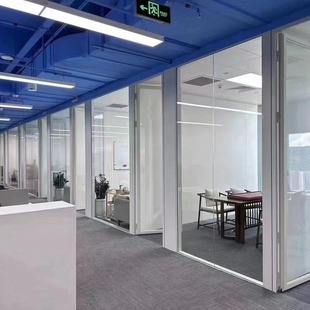 National supply glass partition office louver soundproof partition wall office aluminum alloy double glass louver partition