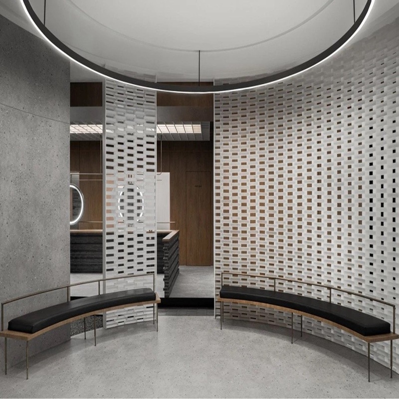 商城办公室家用来图定制亚克力简约屏风隔断隔板简约现代一体式