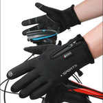 户外防水触屏手套冬季滑雪骑行运动保暖手套男女全指拉链防风手套